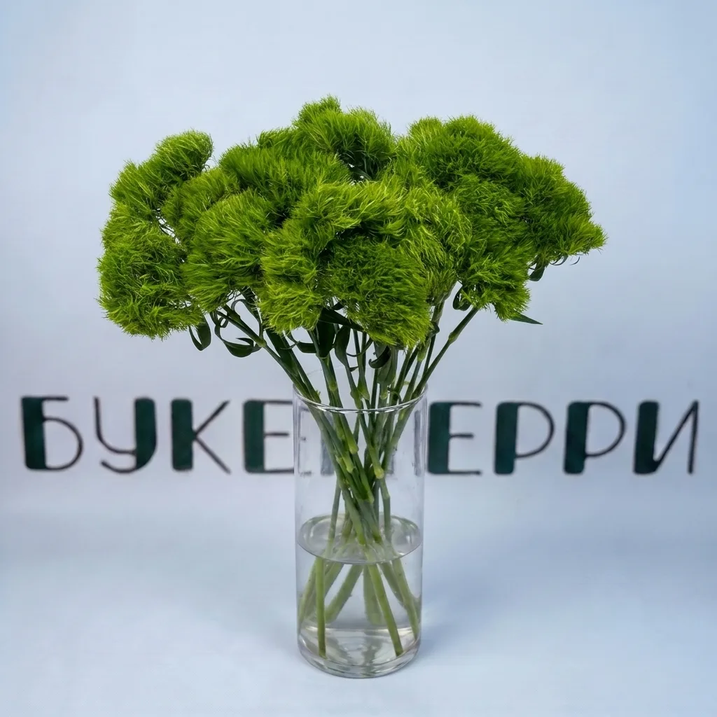 Гвоздика зеленый шар — купить в Кирове, Букетберри